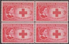 US stamp Scott # 967 - US Block Of 4 - Clara Barton - MNH - 1948