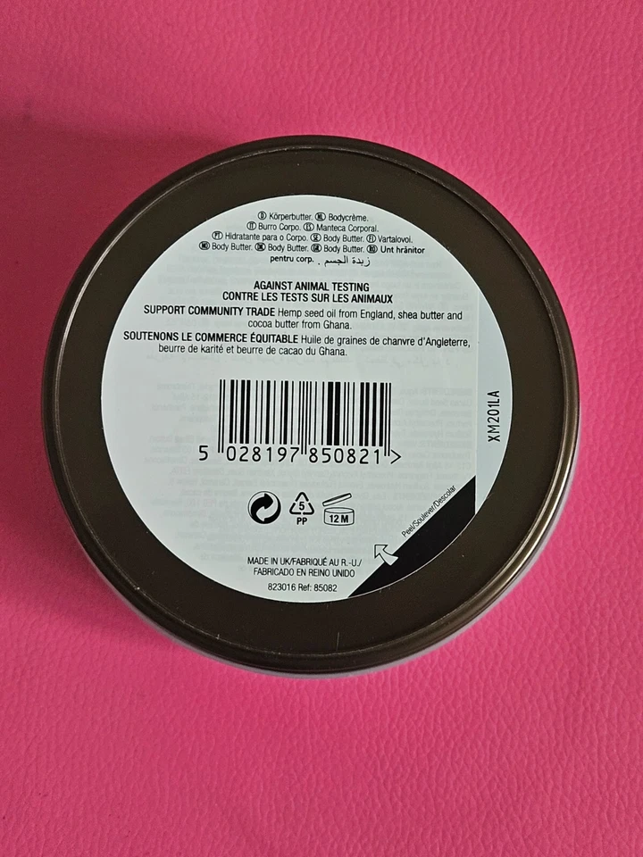 The Body Shop Hemp Body Butter dermatologically tested 6.75 Oz~Very Dry Skin new - Image 2 of 2