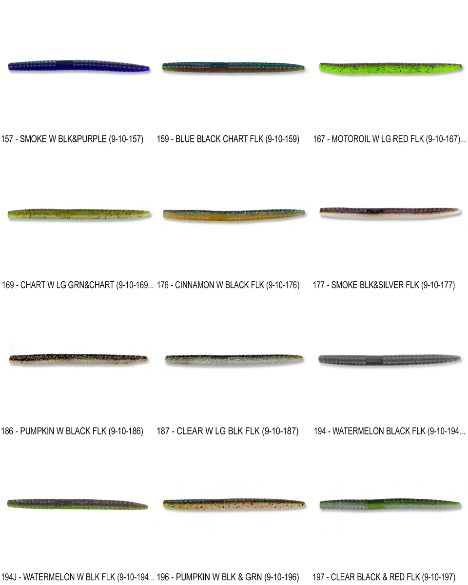 Gary Yamamoto Senko 5 Inch (9-10) Stick Bait Worm Any 134 Colors Bulk Lot  Lures