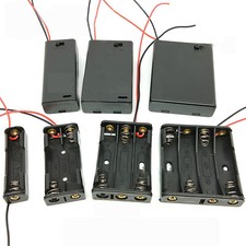 Battery Holder with Connection Wire Cable and On Off Switch 1/2/3/4 x AAA