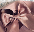 2 Yards Real Silk Ribbon 1.25" Lavender Ashes / 100% Authentic Silk Ribbon