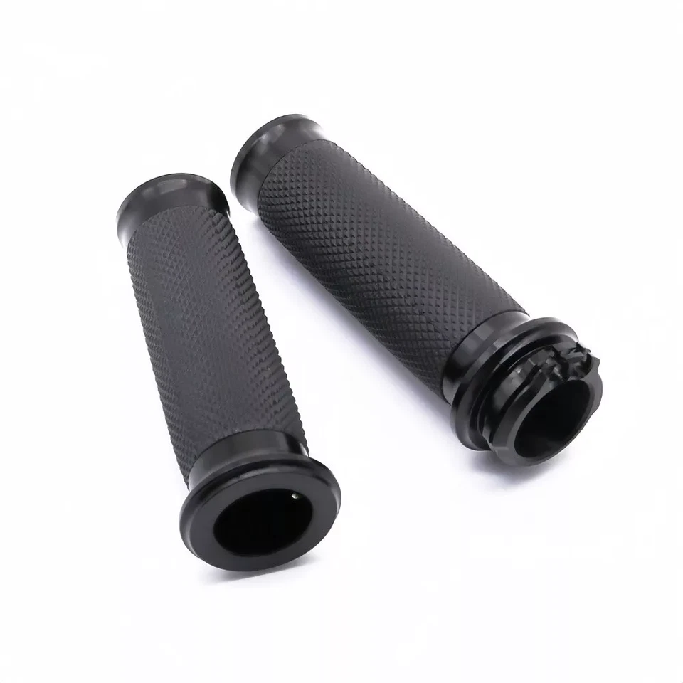 Motorcycle Handle Bar Hand Grips For Yamaha Harley Kawasaki Suzuki Choppers Foto 3 de 4