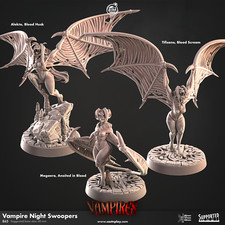 Juego de vampiros Cast n Play Vampire Night Swoopers impreso en 3D 28 mm 32 mm D&D