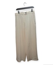 Mango Suit Women's Beige Bootcut Dress Pants UK 12, EUR 40 (A62)