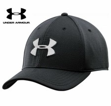 Under Armour Baseball Cap Blitzing II Golf Sports Hat UA Caps Black 