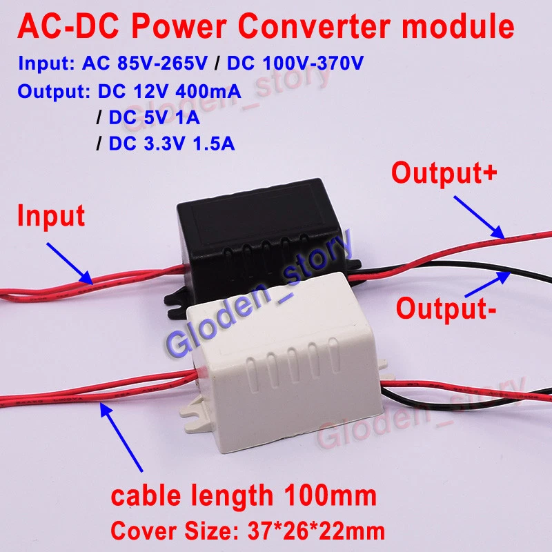 Mini AC DC Converter AC110V 120V 220V 230V to DC 3.3V 5V 12V Voltage Transformer