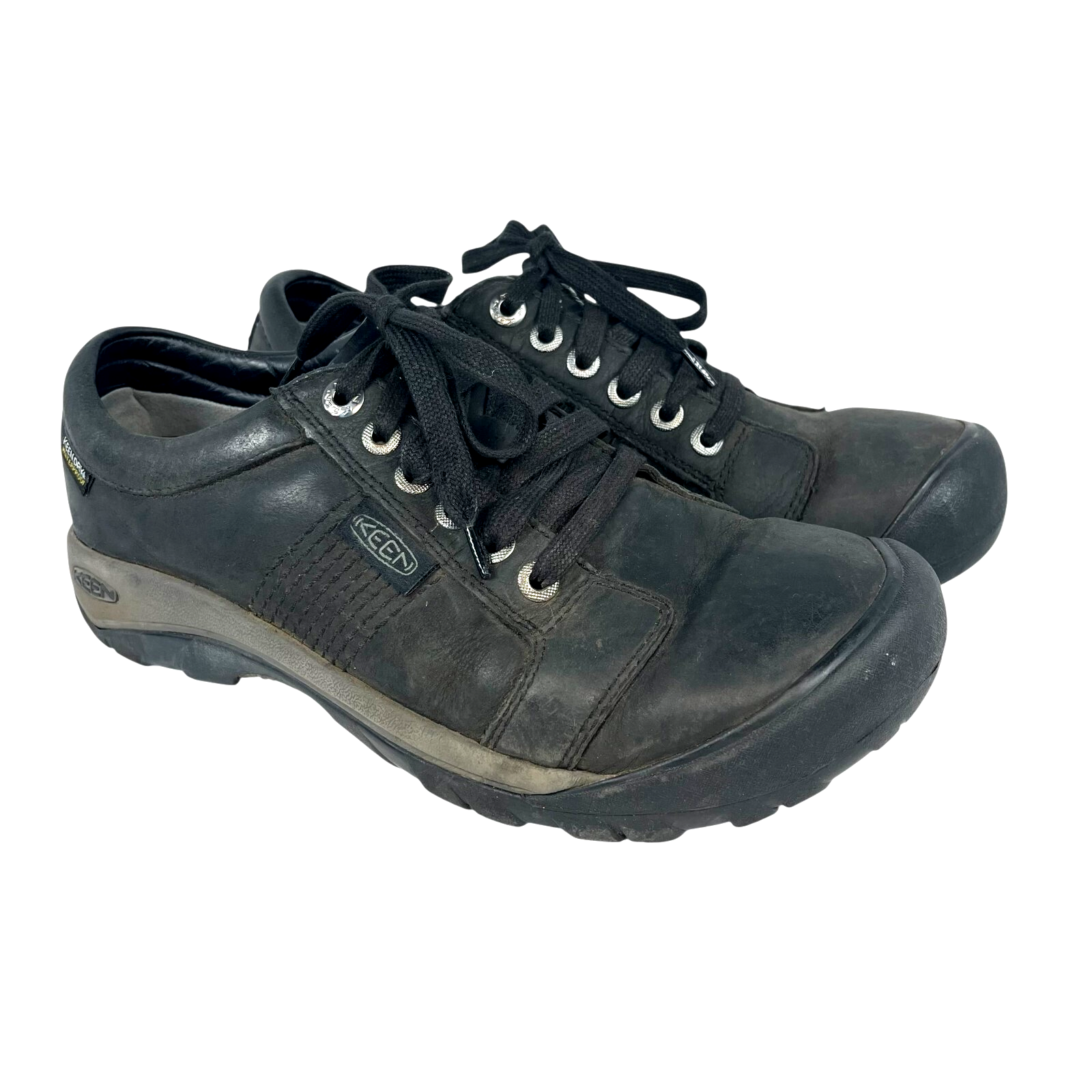 Scarpe Oxford Keen Austin scarpe da lavoro casual stringate in pelle nere da uomo 9 5