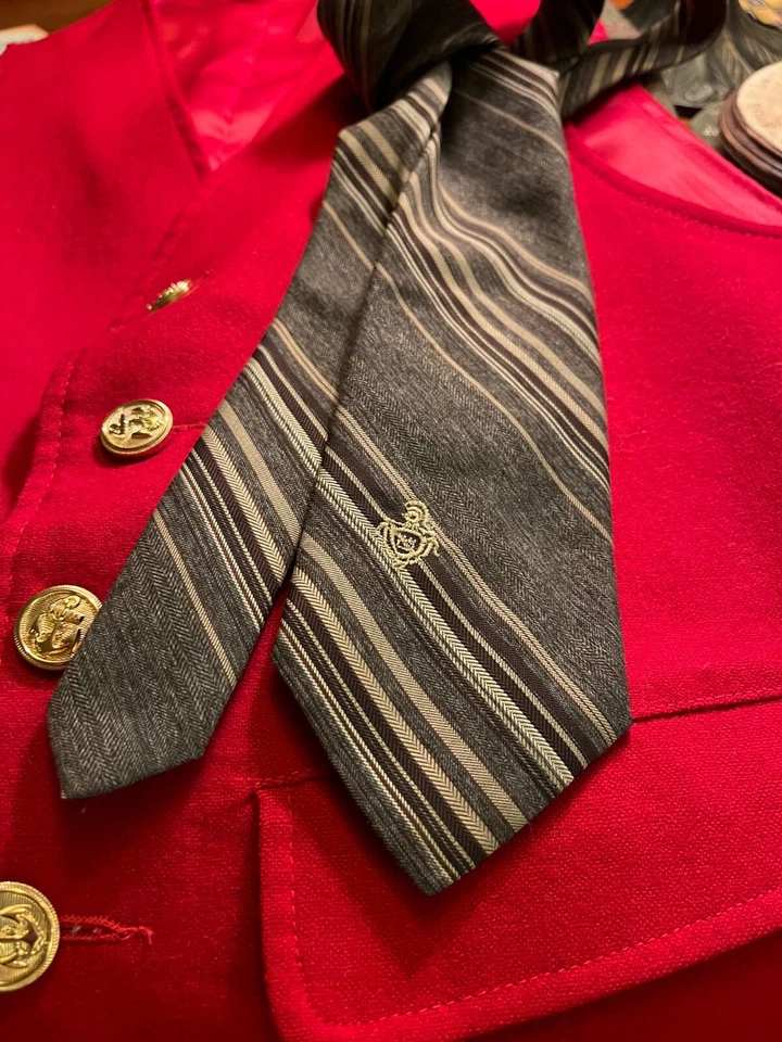 Via Re Mens Formal Necktie 53"Lx3"W Multicolor Neck Tie - Image 4 of 4