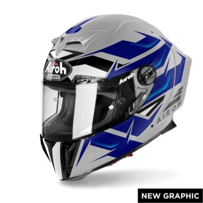  Airoh Casco Integrale Gp 550 S in Fibra Hpc WANDER BLUE GLOSS Varie Taglie 