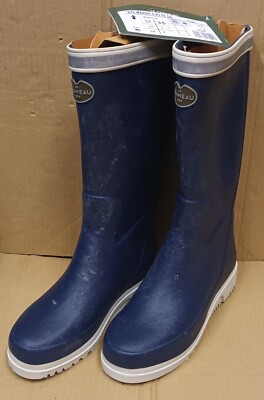 Le Chameau BTE Marine EVO FE DA (UK 2,5) Wellingtons Wellies Damen (blau) NEU 