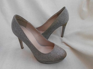 new look silver sparkly heels
