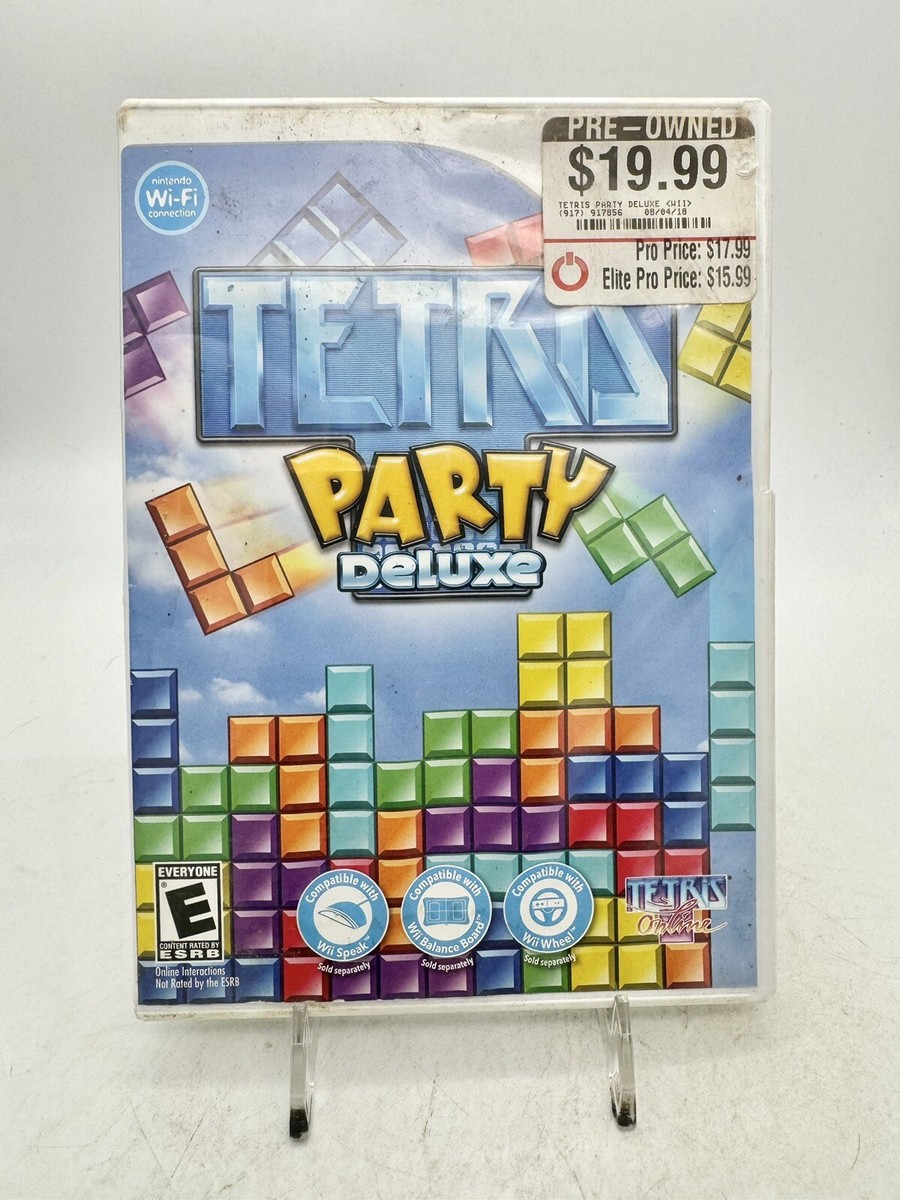 Tetris Party Deluxe (Nintendo Wii, 2010) COMPLETE CIB