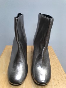 new look silver ankle boots