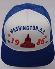 Vintage 1986 WASHINGTON D.C. United States Capitol ADVERTISING SNAPBACK HAT CAP