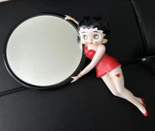 Vintage Betty Boop 1983 Ceramic Hand Mirror 🪞 by Vandor-RARE!❤️