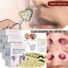 3/2Set Nose Ear Hair Removal Wax Kit Nostril Painless Remove Easy Nasal Waxing