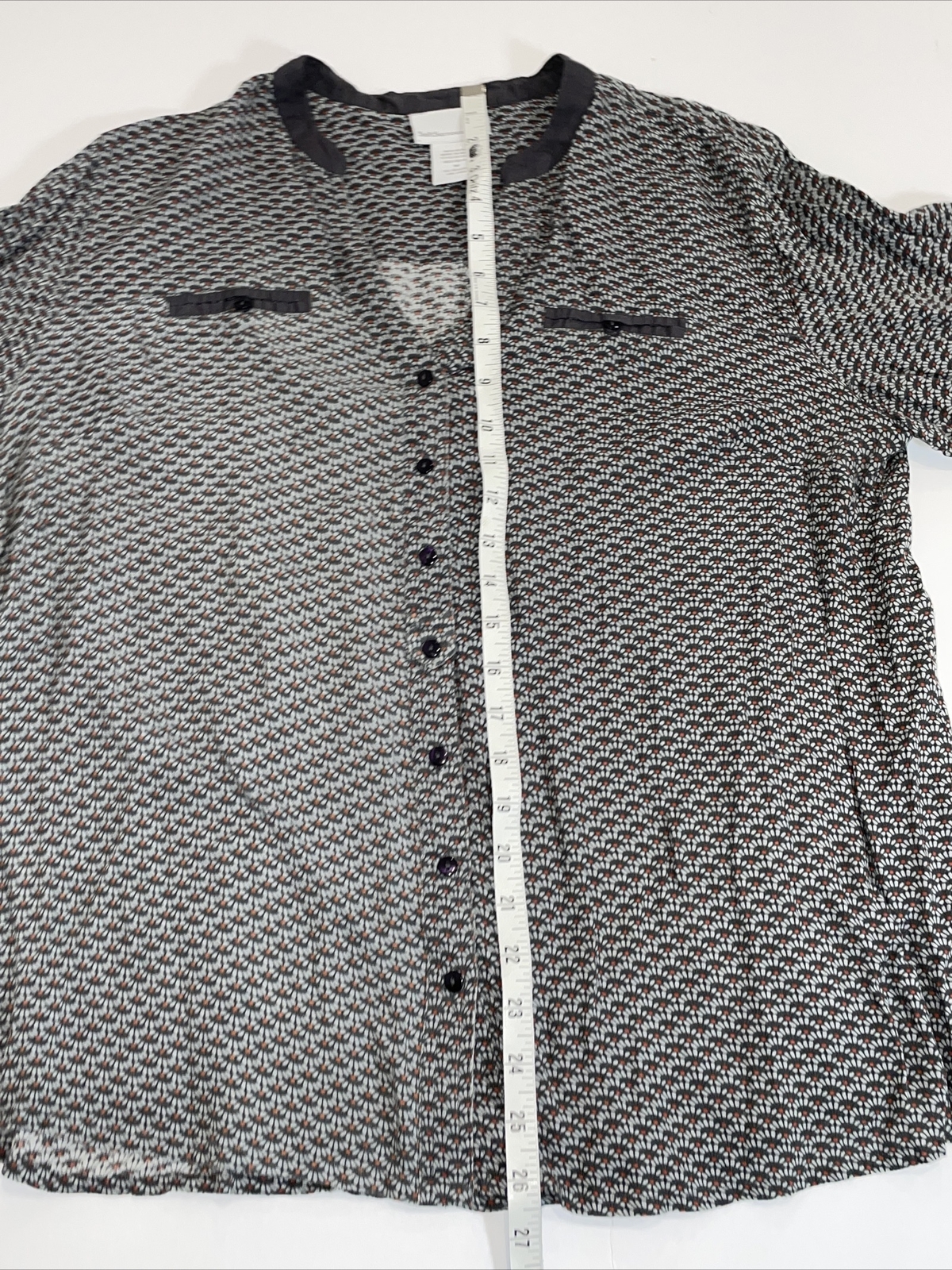 Soft Surrounding Women's Medium Rayon Blouse Butt… - image 4