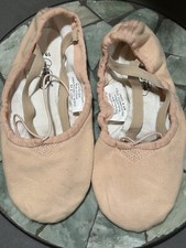 Revolution Dancewear 160 Pink Canvas Ballet Shoes With Elastic Size 10.5M AD