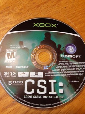 CSI: Crime Scene Investigation (Microsoft Xbox, 2004)