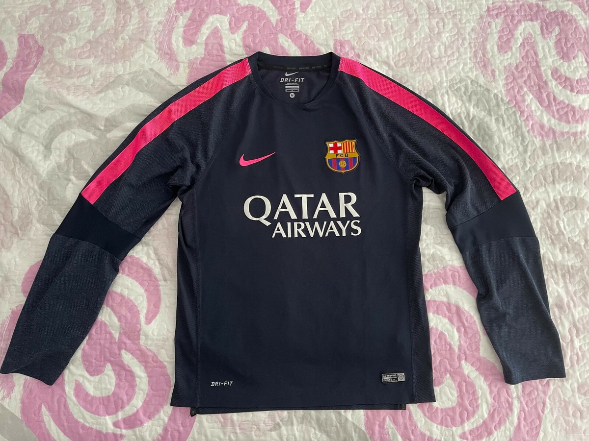 SHIRT LONG SLEEVE BLACK M SHIRT MESSI FC Barcelona Training 2014