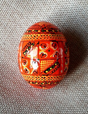 Holz Ostereier handgemachte ukrainische Pysanky Pysanka Easter Eggs 2,5''