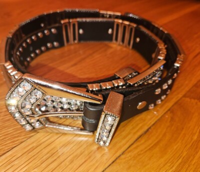 Christine Alexander XL Rhinestone Studded Genuine Leather  display picture 1