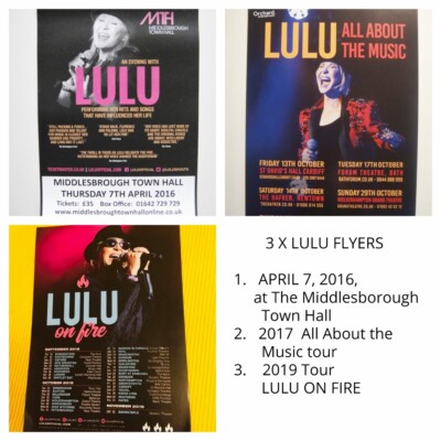 LULU - 3 flyers BUNDLE   -   2016  &   2017  & 2019 TOURS
