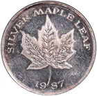 Vintage 1987 AMC Silver Maple Leaf 1 oz .999 Fine Silver Art Round