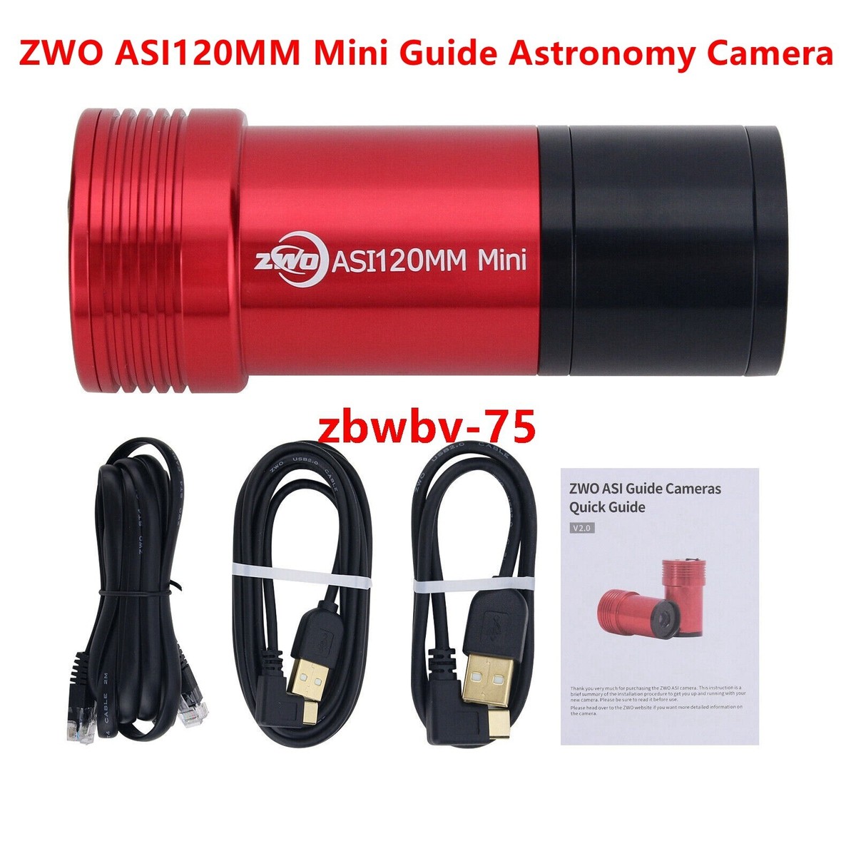 ZWO ASI120MM Mini Guide Astronomy Camera 1/3-inch USB2.0 Telescope 