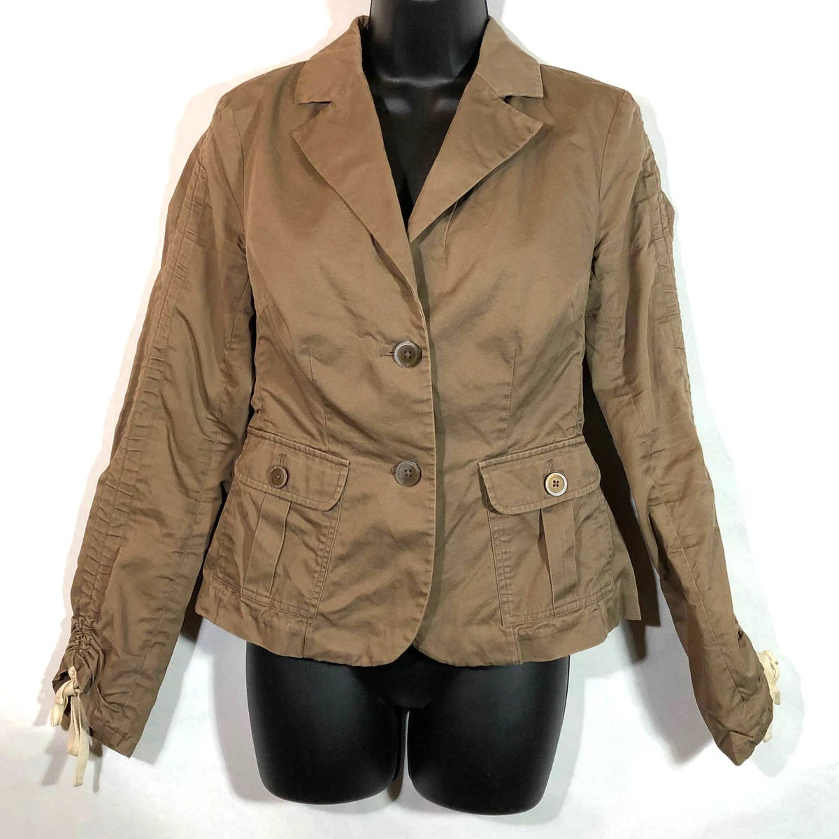 Tan button up jacket 2025