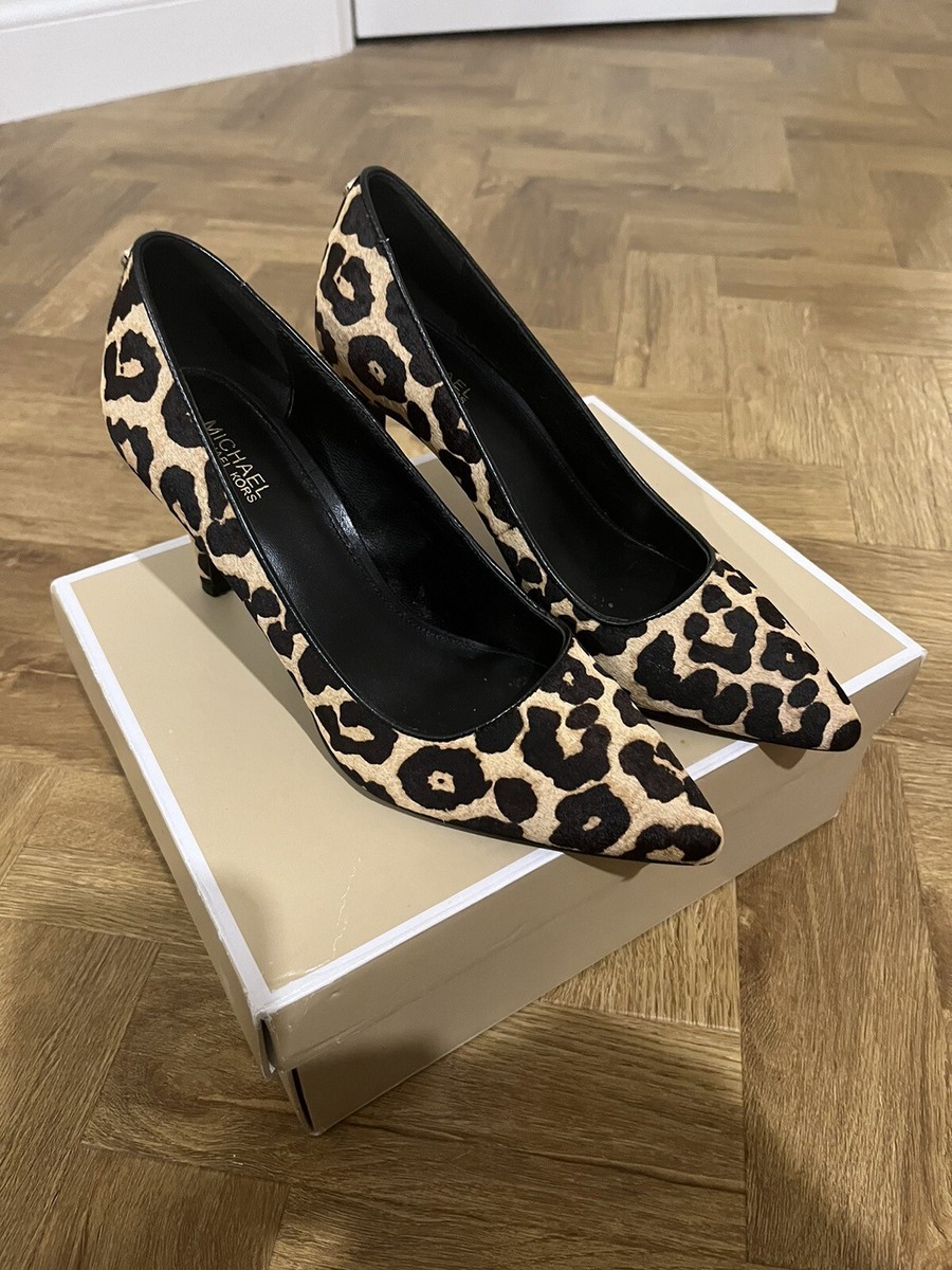 Michael Kors Leopard Print Flexi Sole Court Shoes Size