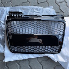 für Audi A4 B7 RS4 04-08 Limo Avant Kühlergrill Wabengrill SCHWARZ Frontgrill