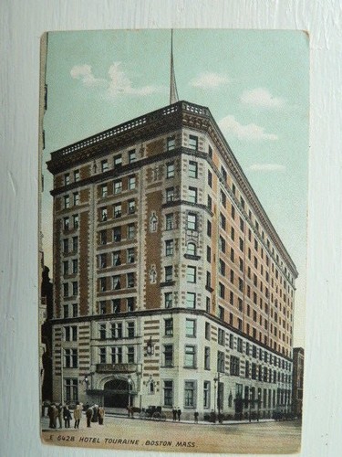 HOTEL TOURAINE BOSTON MASSACHUSETTS MA VINTAGE POSTCARD EBay
