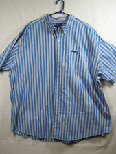 Chaps Mens Blue Button Down Shirt Easy Care Size 4 XB Short Sleeve Dress Casual