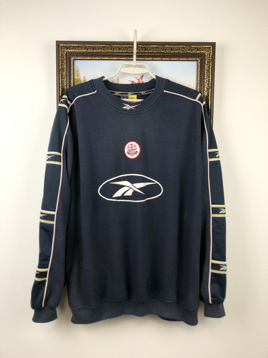 Vintage 90's Bolton Wanderers Sweatshirt Football Soccer Reebok