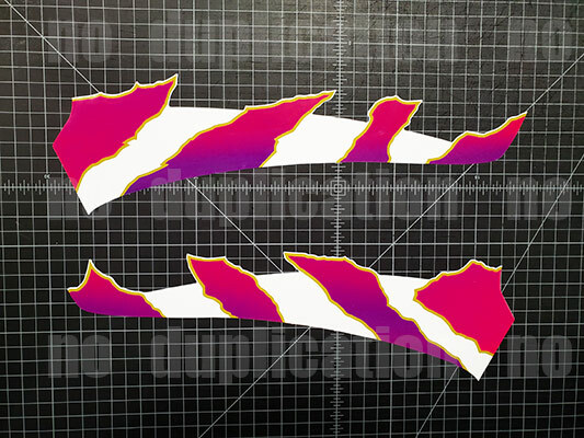 89' 1992 suzuki white RM250 RM 125 2pc rear fender decals stickers graphics