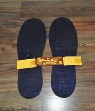 Men's VTG 1970s Blue Felt Wool Insoles Canadian Caribou Sz 11 NOS