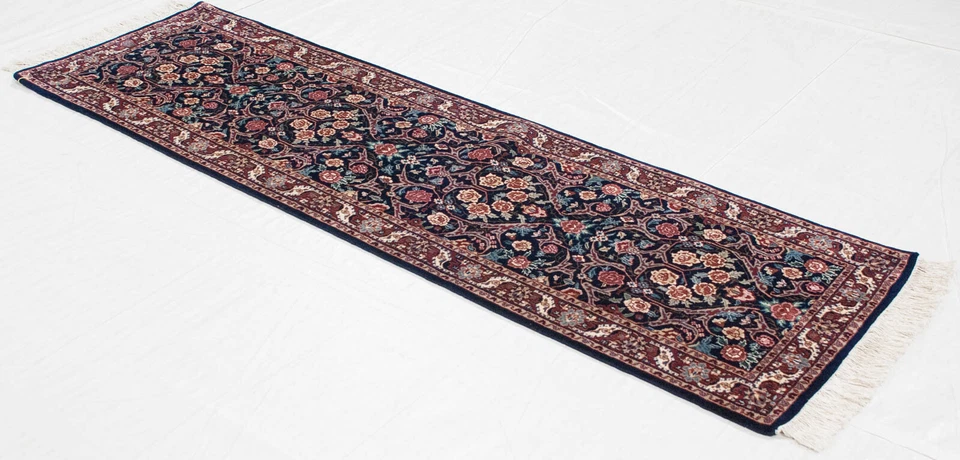 RRA 2.5x9 Runner (2'7"x8'8") Kashan Dabir Design Navy & Maroon Rug 32096 - Image 2 of 4