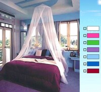Moskitonetz 12,5M Fliegenschutz Pink Doppelbett Baldachin MüCkennetz Betthimmel