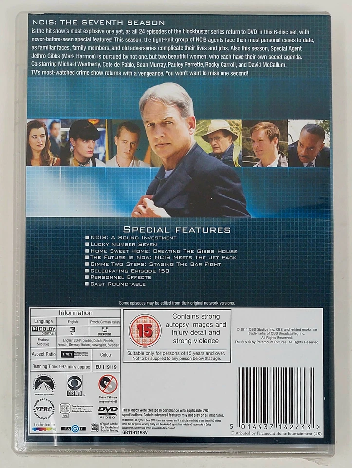 NCIS - NAVY CIS: 7th SEASON / 7. STAFFEL inkl. Deutsch [6 DVDs, 2011] NEU & OVP! - Bild 3 von 4