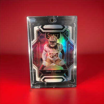 Fred Warner 2021 Panini Select Club Level WHITE Prizm Die-Cut #/99 49ers CLEAN