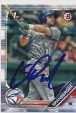 Chad Spanberger Toronto Blue Jays Autographed 2019 Bowman 1st Card #BP-87