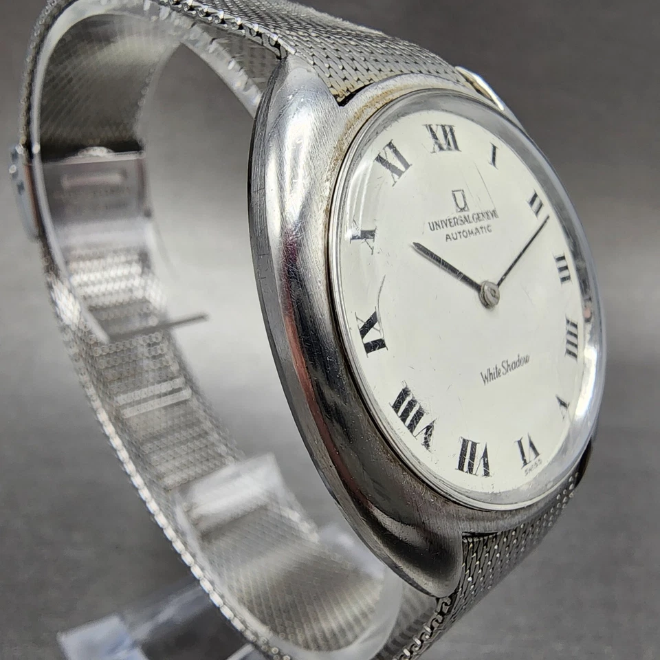 Reloj Automático Universal Geneve Sombra Blanca Hombre 35mm Esfera Blanca Acero 866102 Foto 4 de 4