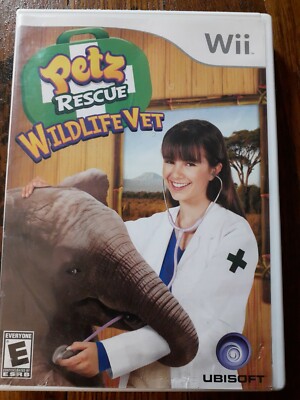 Petz Rescue Wildlife Vet WII Simulation (Video Game) No Manual