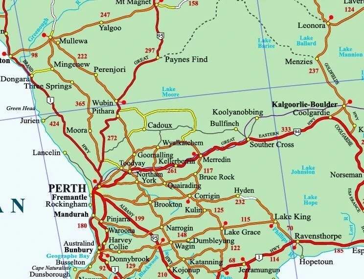 Australia Road map with details 91x61cm poster AU Australian Made - Image 2 of 4