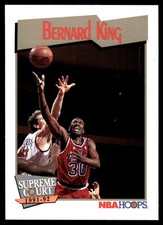 Bernard King 1991-92 Hoops #502 Bullets NBA READ FREE SHIPPING AutographDen