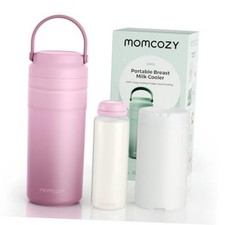 Portable Breast Milk Cooler for Travel, 24H Ice-Free Cooling Breastmilk Pink