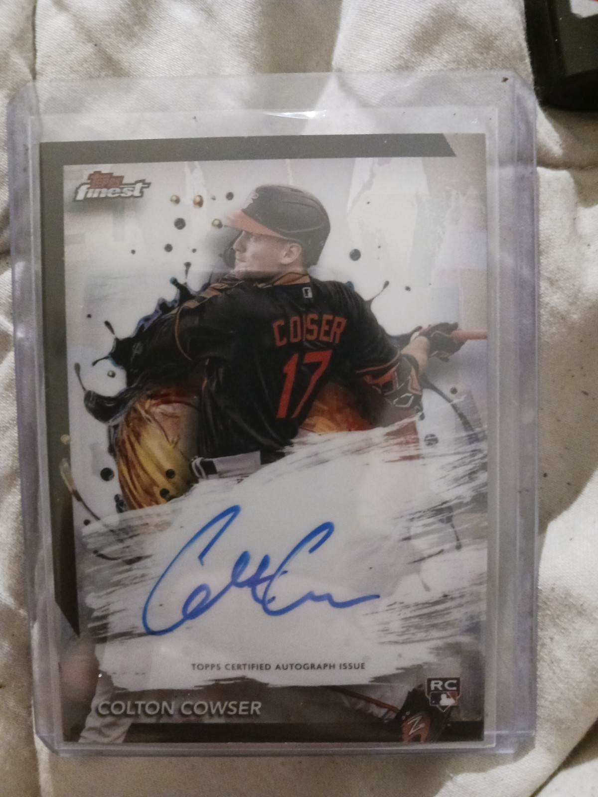 Colton Cowser 2024 Topps Finest #FA-CC Rookie RC Refractor Auto - Orioles