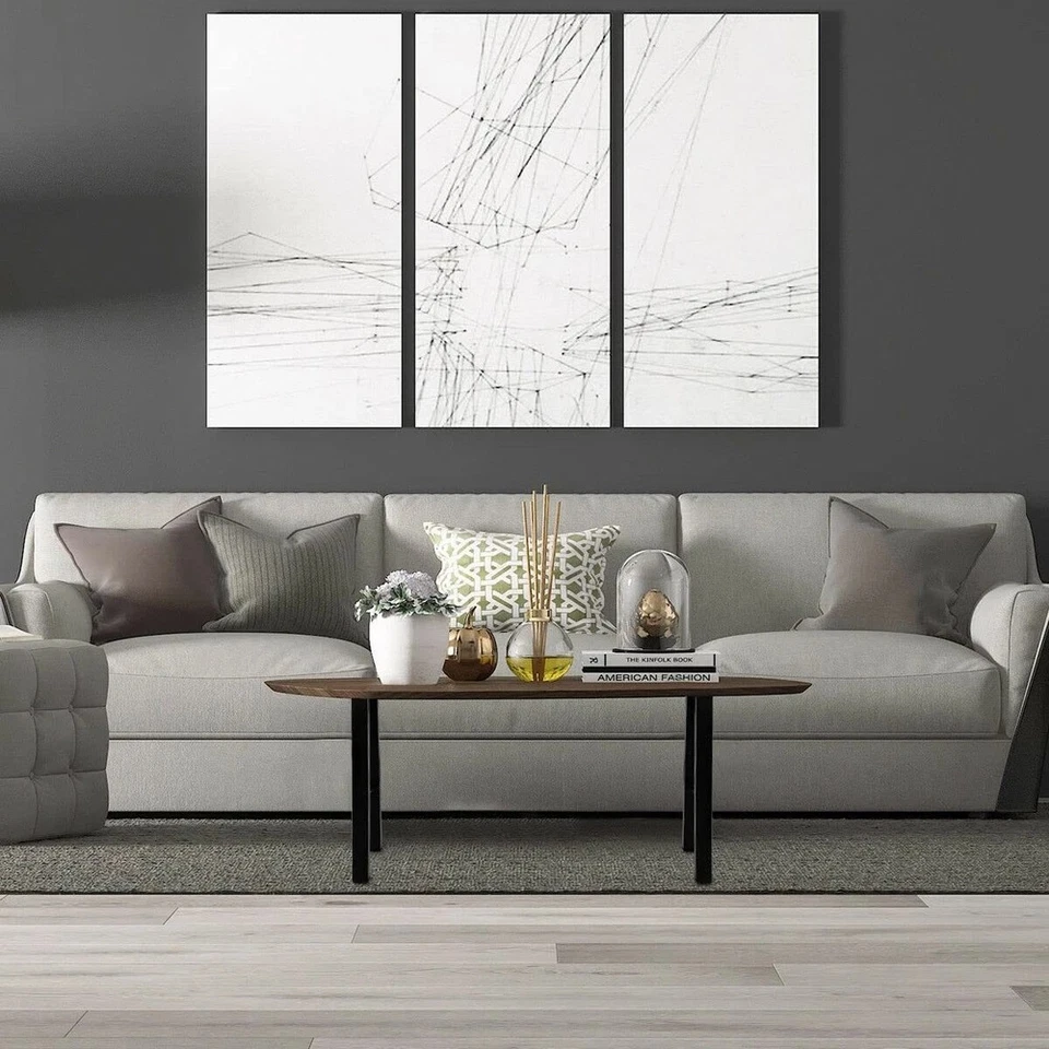 22英寸黑色工业桌腿金属长凳咖啡桌椅腿2件套 — 第 3/4 张图片