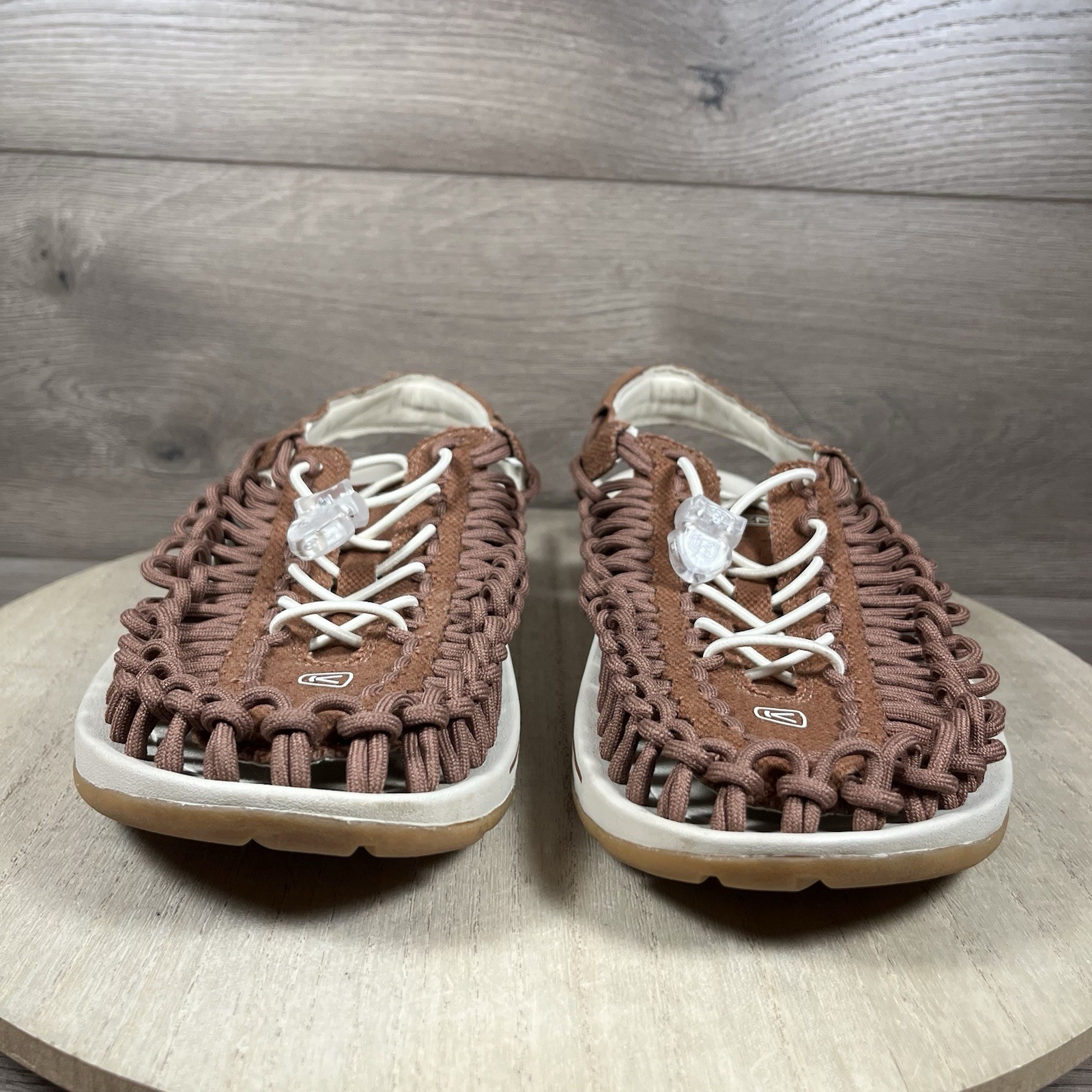 Sandali Keen Uneek Slice Fade marroni paracord sport outdoor trail da uomo taglia 9 5